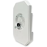 iMBAPrice White Siding Mount Block 8141DBL, UL Listed Vinyl Light Mounting Block with Built-in Electrical Box for 4" and Lap Double Siding, 1-Pack, 6.9" W x 10.2" H