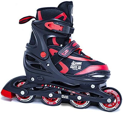 California Skate Co Adjustable Inline Skates - Zuma Kids Beginner Roller Skates for Girls, Boys, Men, Women