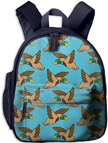 Flying Mallard Ducks Toddler Kids Backpack Preschool Backpack Navy Mini Backpack