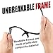 Duduma Polarized Sports Sunglasses for for Men Women Fishing Cycling Running Golf Driving Glasses Tr62 Superlight Frame (black/blue)
