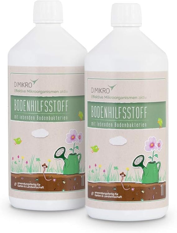 Effektive Mikroorganismen Aktiv 2 Liter 2 X 1 Liter Em Aktiv Bodenhilfsstoff Anwendungsfertig Fur Z B Bodenaktivator Kompostbeschleuniger Fur Bokashi Eimer Stallreiniger 100 Vegan Amazon De Garten