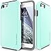 iPhone 8 Case/iPhone 7 Case, TEAM LUXURY Ultra Defender TPU + PC [Shock Absorbent] Premium Protective Case - for Apple iPhone 7 & 8 (Soft Mint/Gray)