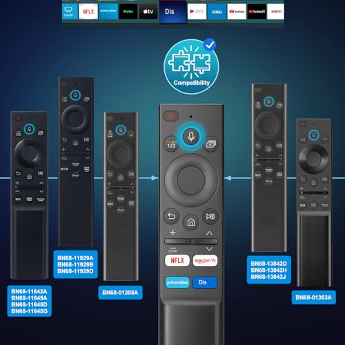 Remote Control for Samsung Smart TV, Universal Remote Control for Samsung Smart TV – QLED Crystal UHD 4K Smart TVs