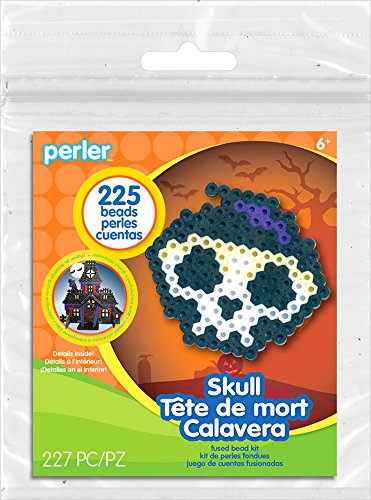 UPC 048533729371, Perler Beads Scary Skull Activity Kit with Pegboard (225 Count), 80-72937