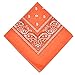 Alotpower Cotton Bandanas Headband for Daily Use, 6 Pack,Orange