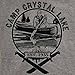 Camp Crystal Lake T-Shirt-Jason Friday the 13th shirt-Large-Heather Gray