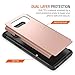 Note 8 Case, Trianium Protanium Galaxy Note 8 Case Heavy Duty Case with GXD Impact Gel (Rose Gold) Extreme Protection Shock-Absorption Tri-Layer Reinforced Protective Hard Cover