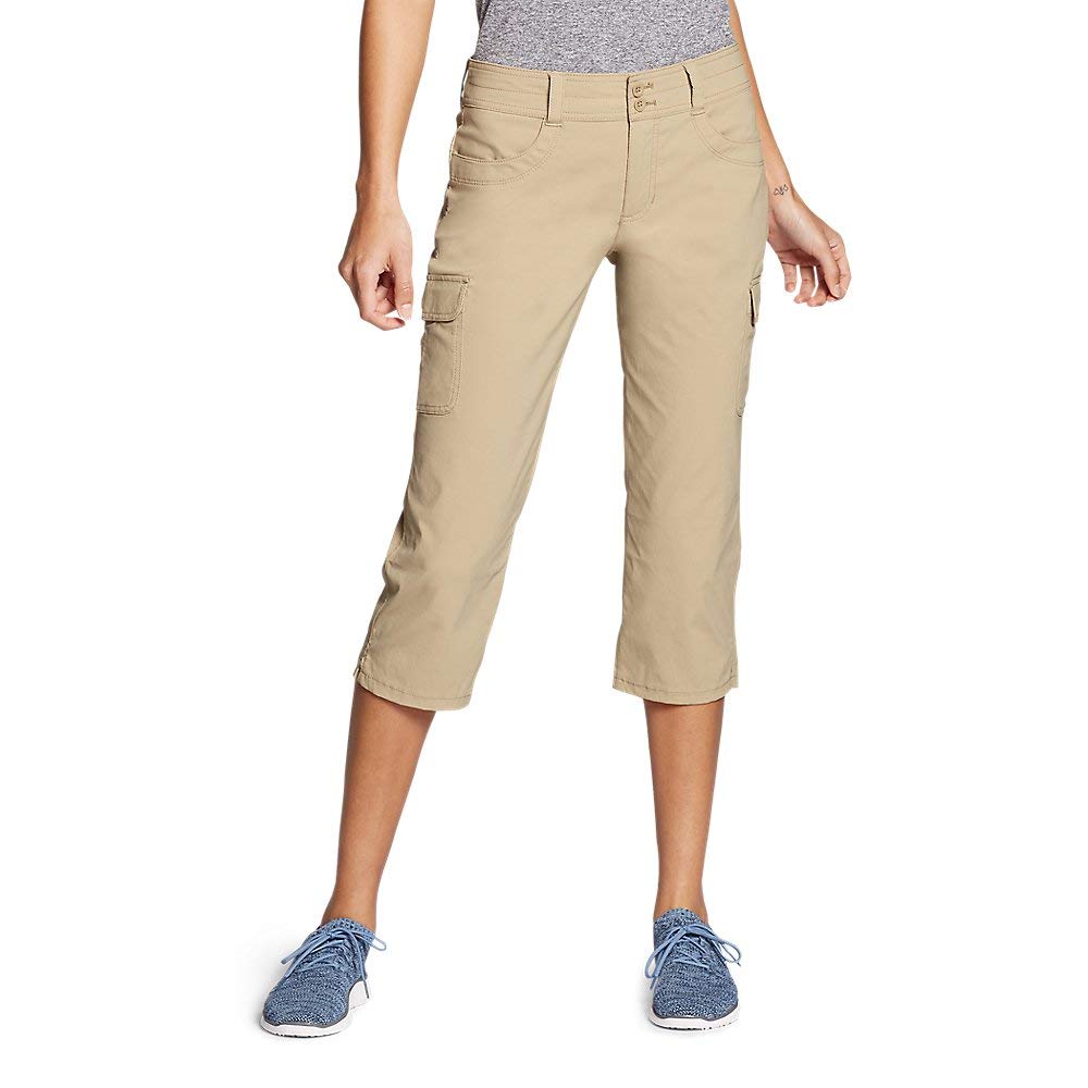 Buy Eddie Bauer Women's Sightscape Horizon Cargo Capris, Light Khaki