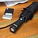 Compact & Automatic Travel Umbrella w/Flashlight Handle (Black)