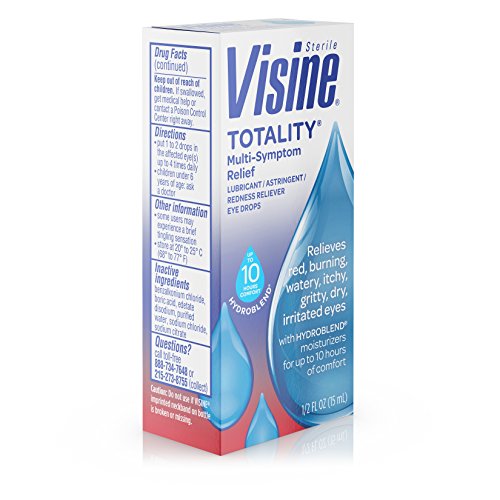 Visine Totality MultiSymptom Relief Eye Drops for Irritated, Burning
