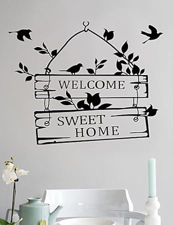 R T Wand Sticker Wand Aufkleber Stil Willkommen Zuhause