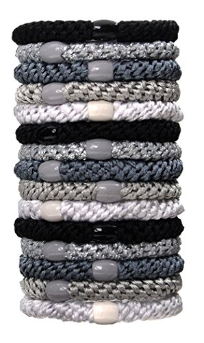 L. Erickson Grab & Go Pony Tube - Light Silver Metallic