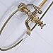 Rozin Antique Brass Bathroom Shower Faucet Set 8 Inch Shower Head + Hand Spray