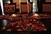 Tache 4 Piece Autumn Orange Brown Thanksgiving Leaves Fall Foliage Tapestry Woven Kitchen Dining Table Placemat Set