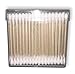 Wooden Stick Cotton Swabs (200) - Double Tipped with Finest Quality Cotton Heads That Do Not Unravel - Sturdy Handle - Multipurpose, Safe, Highly Absorbent & Hygienic - Compact & Practical Packaging
