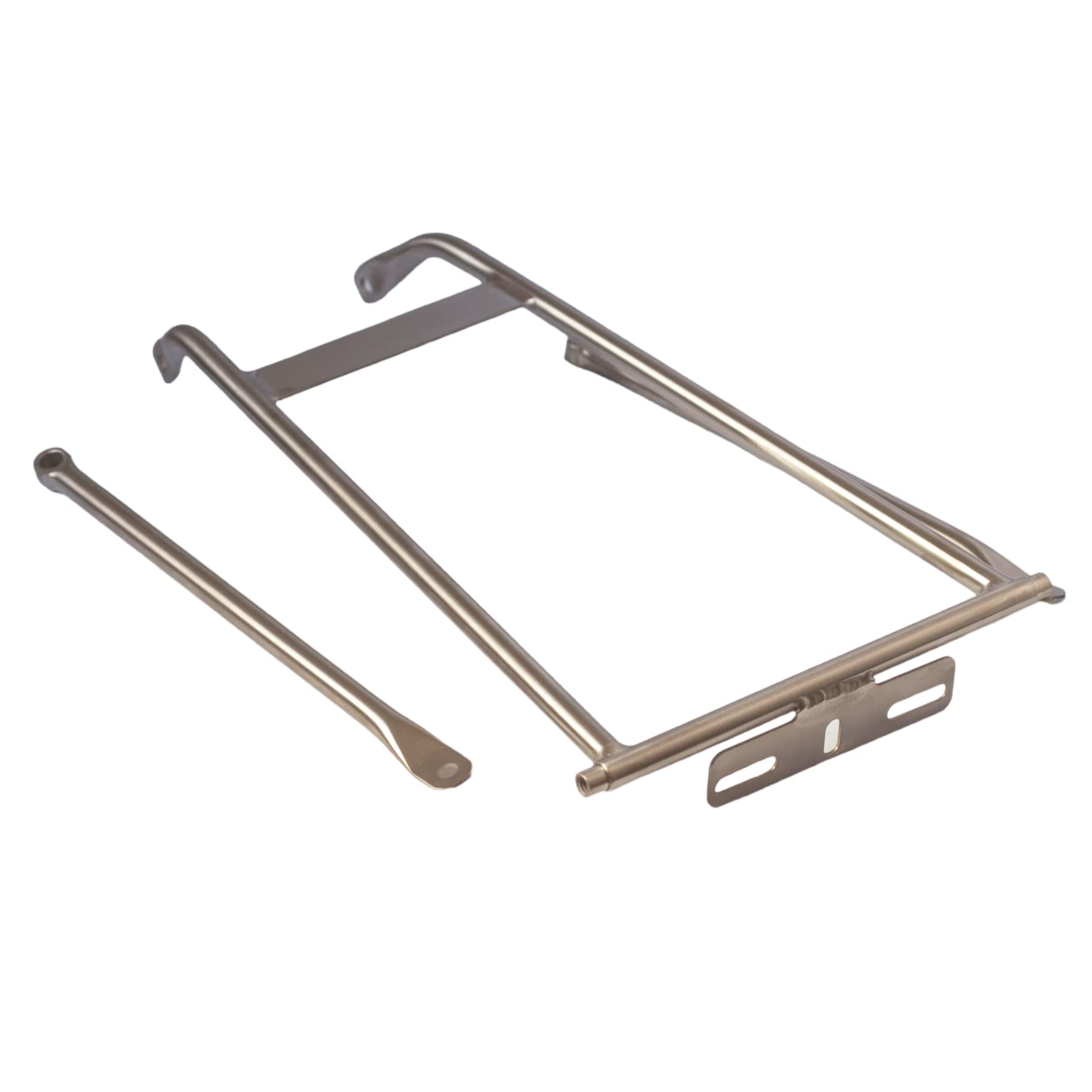 Titanium Rack for Brompton P and T line Silver