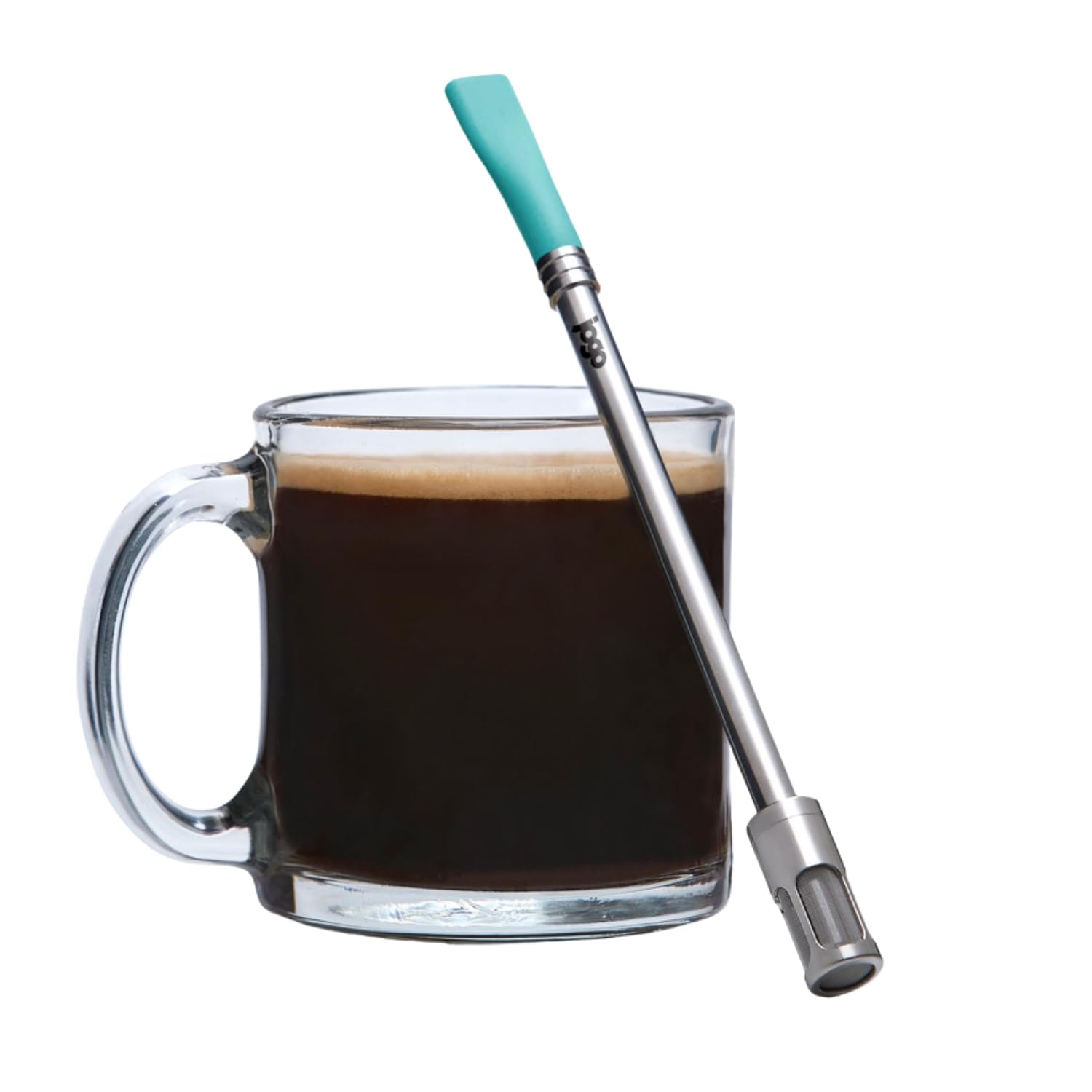 JoGo - Portable Coffee and Tea Brewing Straw - Reusable Coffee Maker Made of Stainless Steel with Single Serve Strainer - Filter Function for Hot and Cold Brew - Ideal for Coffee and Loose Leaf Teas