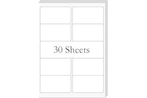 BESTIKER 2” x 4” Shipping Labels 300 Address Labels Printable, White Sticker Label Sheets for Laser Inkjet Printers (10 Label