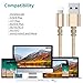 MAILAIZ iPhone Charger, 3PACK (6FT) Nylon Braided Lightning Cable Charging Cord USB Cable Compatible with iPhone XS/MAX/XR/X/8/7/6s/6/Plus/5SE/5s/5c/5/ipad (Gold)