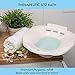 PureRejuva Premium Sitz Bath for Toilet- Therapeutic Treatment for Postpartum or Hemorrhoids Relief and Yoni Steaming- Contoured Seat with Overflow Vent System, Deep (67ounce) Soaking