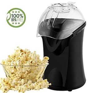 COOCHEER Máquina de Palomitas 1200W Aire Caliente sin Aceite con ...
