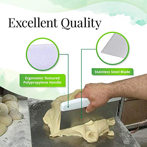 Bleteleh Large Bench / Dough / Cake Scraper, Icing Smoother Spreader