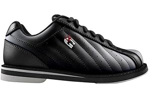 900 GLOBAL 3G3G Kicks Unisex Bowling Shoes- Black/White 11.5 US