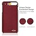 iPhone 7 Plus Case, G-CASE [Plating ] - Red and Metallic Rose Gold [Metal Kickstand][Anti-Scratch][Synthetic Leather][Shockproof] Compatible Apple iPhone 7 Plus (2016)