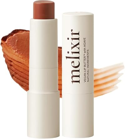 Melixir Vegan Lip Butter Caramel Lip Balm 12 Colors Hydrating