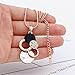 Kemstone Rose Gold Crystal Accented Sea Shell Pendant Necklace Women Birthday Gift Jewelry,15 Inches