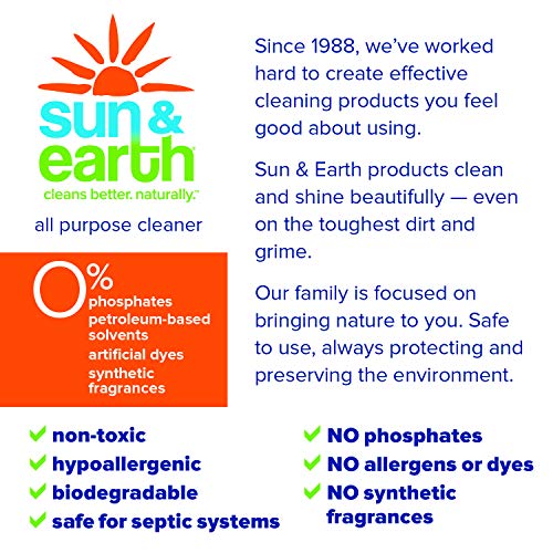 Natural All-Purpose Cleaner - Light Citrus Scent - Non-Toxic, Plant-Based, Hypoallergenic - 128 Ounce Bulk Refill Bottle