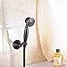Greenspring Commercial Universal Showering Components Vintage Style Hand Shower Unit Oil Rubbed Bronze Brass Hand Shower Head + Shower Hose + Shower Pedestal Holder