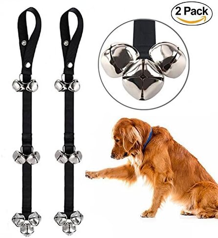 Yakura 2 Pack Dog Doorbells Dog Bells for Potty Training Adjustable Puppies Door Bell for Housetraining and Housebreaking Train