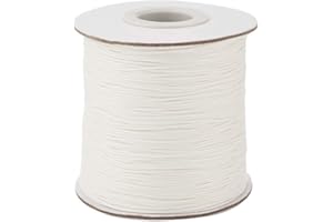 185 Yards/Roll 0.5mm Waxed Polyester Cord Beading Braided Thread Macrame Crafting String Rope for DIY Bracelet Necklace Jewel