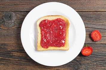 ELIH 6er Set, Flache Teller, Dessertteller, Vorspeiseteller, Frühstücksteller, ca. 19cm, Weiß, Porzellan, LOU2119