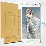Galaxy S6 Screen Protector,[5-Pack]by Ailun,Premium High Definition,Anti Bacterial&Scratches,Bubble Free Reduce Fingerprints&Oil Stains,PET Film Made in Japan- Siania Retail Package