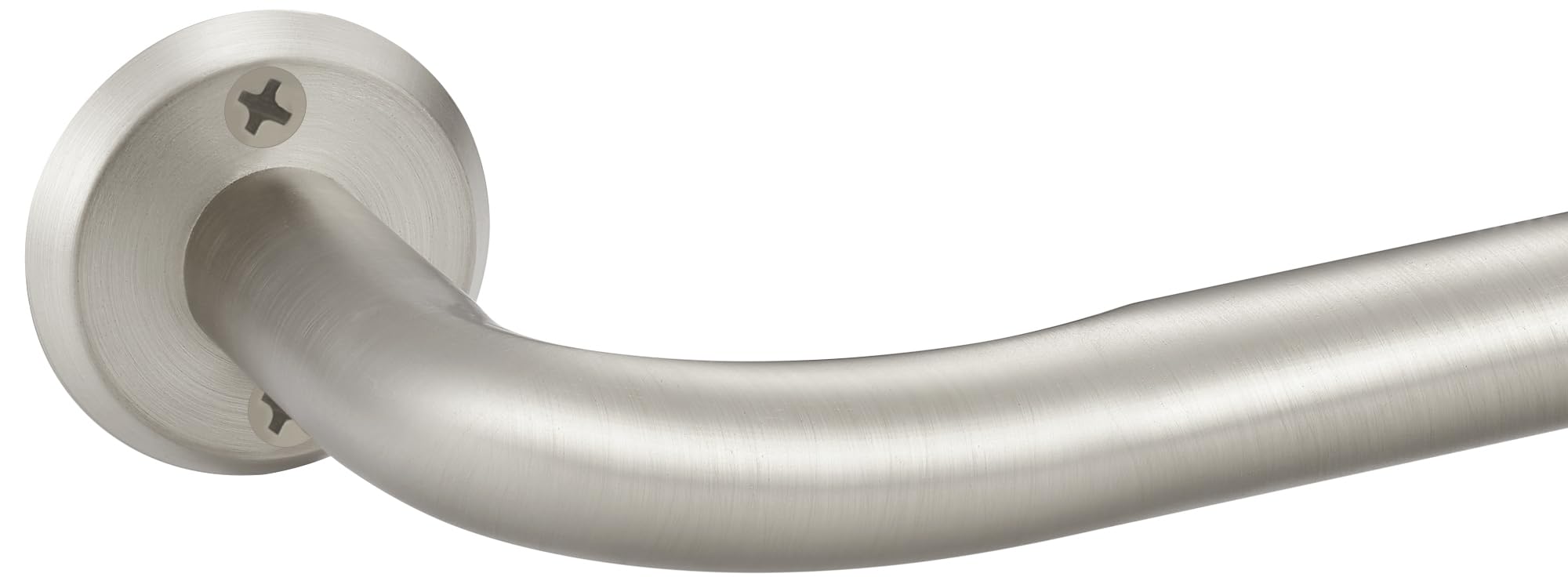 Photo 1 of Room Darkening Curtain Rods for Windows, 28 to 116 Inches Splicing Construction Drapery Rod, 1" Adjustable Blackout Wrap Around Curved Curtains Rod, Wall Mounted Ceiling Mounted, Brushed Nickel