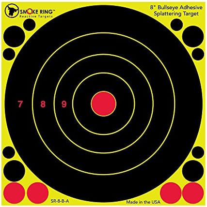 Smoke Ring 8” Bullseye Targets - Reactive Adhesive