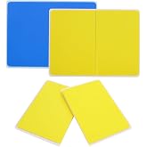 SHUESS 2 Pack Rebreakable Boards Martial Arts, Reusable Plastic Taekwondo Boards for Breaking Available in 2 Levels of Difficulty, Karate Mma Ninja Training Boards for Breaking (Yellow,Blue)