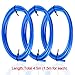 SIQUK 3 Pcs Teflon Tube PTFE Blue Tubing (1.5M) with 3 Pcs PC4-M6 Fittings and 3 Pcs PC4-M10 Fitting Connector for 3D Printer 1.75mm Filament