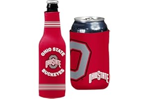 KOLDER College Team Color Logo Can & Bottle Holder Insulator Beverage Cooler Set