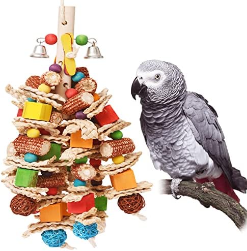 Fresh Look at Mymulike Parrot Toys For Large Birds 22 Inch Hanging Chewing