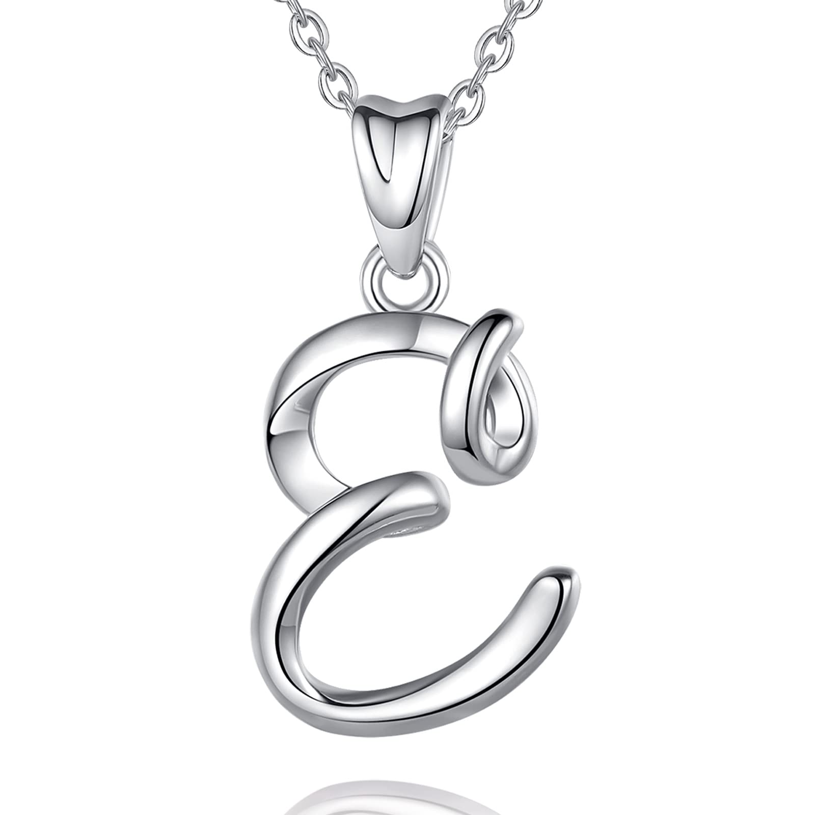 EUDORA Harmony Ball 26 Alphabet Necklace 925 Sterling Silver Initial Letter Personalised Pendant Necklaces Gifts for Women Ladies Girls Mother's day,18inch Chain — image 1