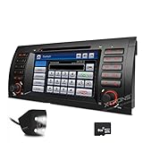 XTRONS 7 Inch HD Digital Touch Screen Car Stereo Radio In-Dash DVD Player with GPS CANbus Screen Mirroring Function for BMW E53 X5 Navigation Map Card & Reversing Camera Included