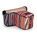 USA GEAR DSLR Camera Sleeve with Neoprene Protection, Holster Belt Loop and Accessory Storage - Compatible with Canon EOS Rebel T7, 850D, 250D, SL3, R7, Nikon D3500, D5600, and More (Southwest)