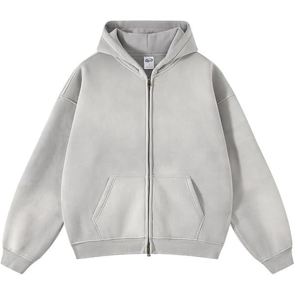 DXSHCV Oversized Mens Hoodies Vintage Hoodie for Men Zip Up