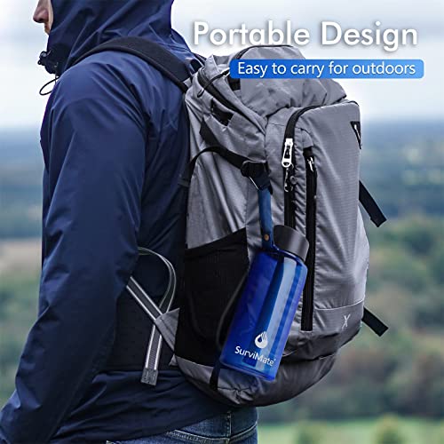 Survimate 0.01μm UltraFiltration Filtered Water Bottle, Portable Water