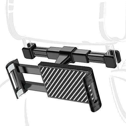 Car Headrest Tablet Mount, RAXFLY Car Tablet Phone Holder Universal Stand Cradle Compatible with 4.4~11 inch Tablets such as new Pad 2018 Pro 9.7, 10.5, Air mini 2 3 4, Phone, Tab, Smartphones - Black
