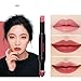 Hunputa Lipstick,Korean Dual Ended Long Lasting Waterproof Lip Pencil Jelly Lip Pen Moisturizing Matte Lipstick Lip Gloss Beauty Makeup Tool (E)