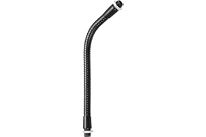 PATIKIL 8" Universal Gooseneck Hose, M10 Fine Thread Metal Bendable Hose Flexible Arm Gooseneck Tube Extension for Multifunct